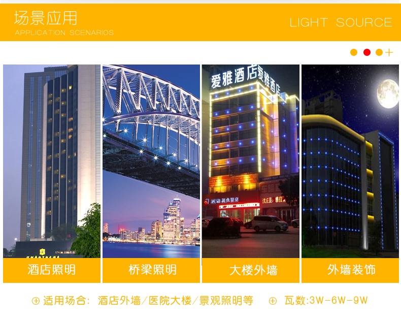 LED點光源七彩變色